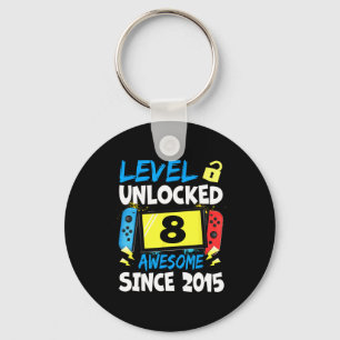 Birthday Boy Level 8 Unlocked Awesome 2015 Video G Key Ring