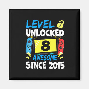 Birthday Boy Level 8 Unlocked Awesome 2015 Video G Magnet