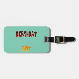 Birthday Boy Luggage Tag