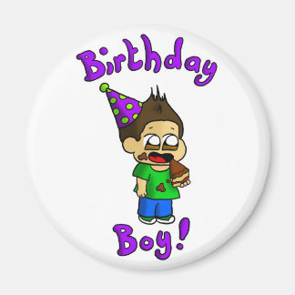 Birthday boy magnet