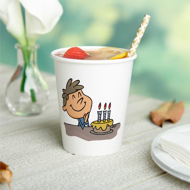 Birthday Boy Paper Cups (Creator Uploaded)