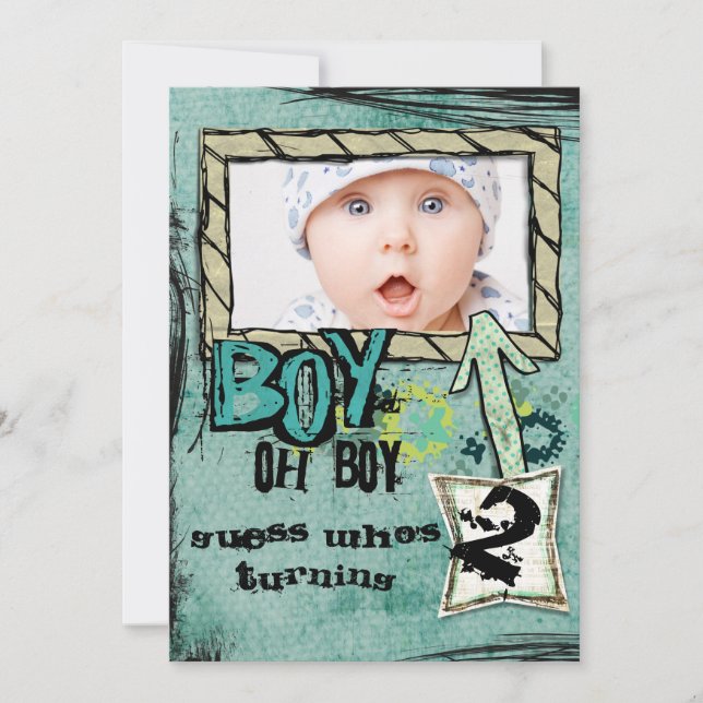 Birthday Boy party invite (Front)