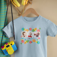 Birthday Boy Photos and Polka Dots Custom Age