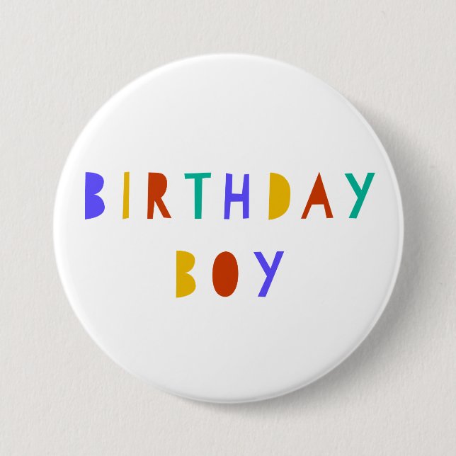 Birthday Boy Pin Badge Accessory It's My Birthday (Front)