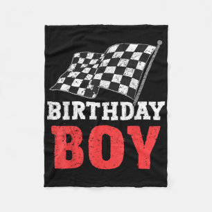 Birthday Boy Race Car Racing Car Driver Birthday C Fleece Blanket