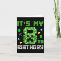Birthday Boy Shirt Its My 8th Birthday Video Game 