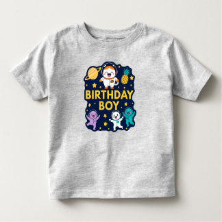 Birthday Boy Space Adventure Toddler T-Shirt