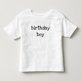 Birthday Boy Text T-shirt