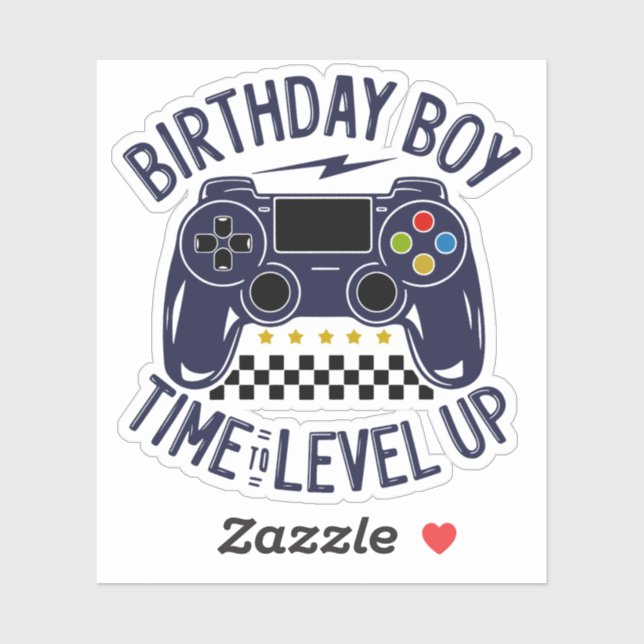 Birthday Boy Time to Level Up (Sheet)