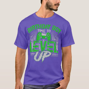 Birthday Boy Time To Level Up Funny Bday Loading T-Shirt
