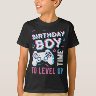 Birthday Boy Time to Level Up Gift Boys T-Shirt