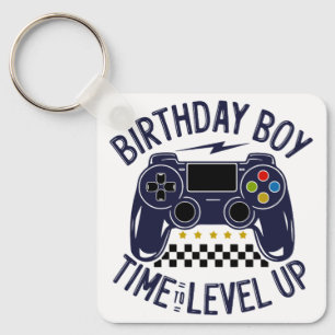 Birthday Boy Time to Level Up Key Ring