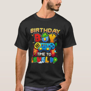 Birthday Boy Time To Level Up Matching Video Gamer T-Shirt