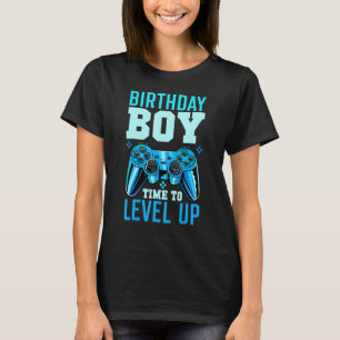 Birthday Boy Time to Level Up Matching Video Gamer T-Shirt