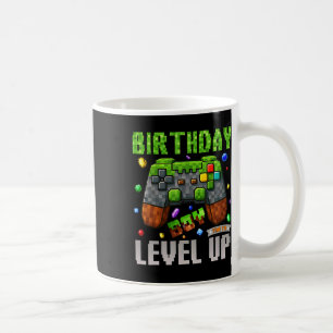 Birthday Boy Time To Level Up Pixel Birthday Gamer Coffee Mug