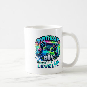 Birthday Boy Time To Level Up Video Game Birthday  Coffee Mug