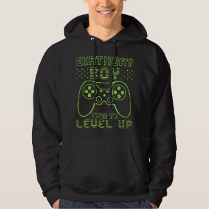 Birthday Boy Time to Level Up Video Game Birthday Hoodie