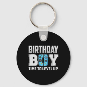 Birthday Boy Time To Level Up Video Game Birthday Key Ring