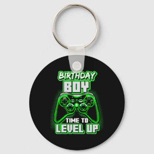 Birthday Boy Time To Level Up Video Game Birthday  Key Ring