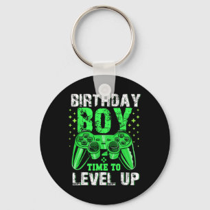 Birthday Boy Time To Level Up Video Game Birthday Key Ring