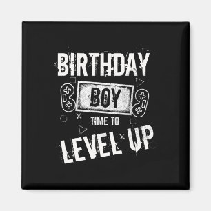 Birthday Boy Time To Level Up Video Game Birthday Magnet