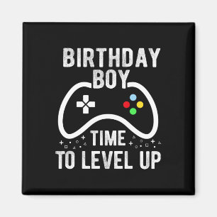 Birthday Boy Time To Level Up Video Game Birthday Magnet