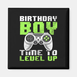 Birthday Boy Time To Level Up Video Game Birthday Magnet