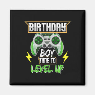Birthday Boy Time To Level Up Video Game Birthday  Magnet