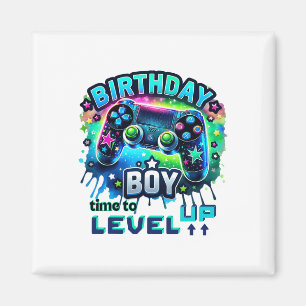 Birthday Boy Time To Level Up Video Game Birthday Magnet