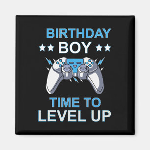 Birthday Boy Time To Level Up Video Game Birthday Magnet