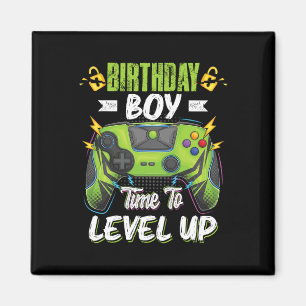 Birthday Boy Time To Level Up Video Game Birthday Magnet