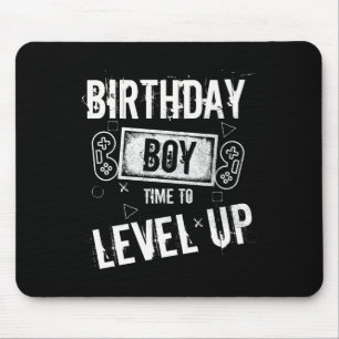 Birthday Boy Time To Level Up Video Game Birthday Mouse Pad