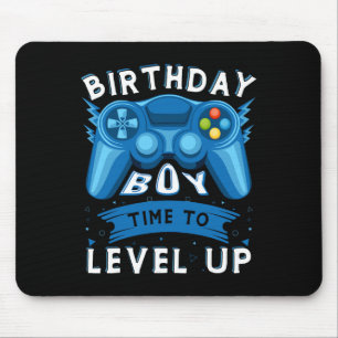 Birthday Boy Time To Level Up Video Game Birthday Mouse Pad