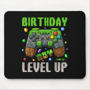 Birthday Boy Time To Level Up Video Game Birthday Mouse Pad