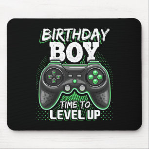 Birthday Boy Time To Level Up Video Game Birthday Mouse Pad