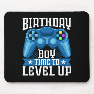 Birthday Boy Time To Level Up Video Game Birthday Mouse Pad