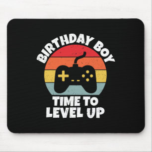 Birthday Boy Time To Level Up Video Game Birthday Mouse Pad
