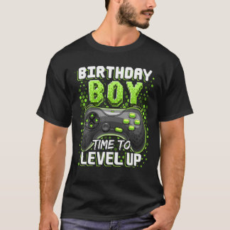 Birthday Boy Time To Level Up Video Game Birthday T-Shirt