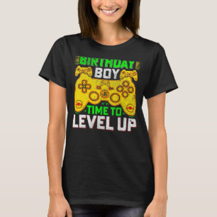 Birthday Boy Time to Level Up Video Game Birthday T-Shirt