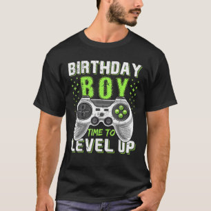 Birthday Boy Time To Level Up Video Game Birthday T-Shirt
