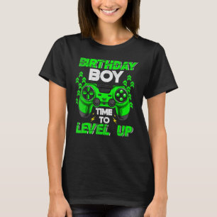 Birthday Boy Time To Level Up Video Game Birthday T-Shirt