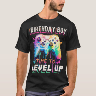 Birthday Boy Time To Level Up Video Game Birthday T-Shirt