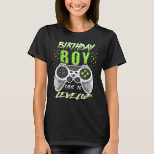 Birthday Boy Time To Level Up Video Game Birthday T-Shirt
