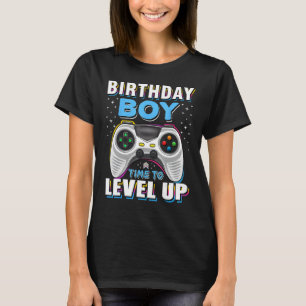 Birthday Boy Time to Level Up Video Game Birthday T-Shirt