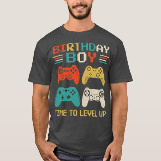 Birthday Boy Time To Level Up Video Game T-Shirt
