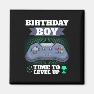 Birthday Boy Time To Level Up Video Game Theme Par Magnet