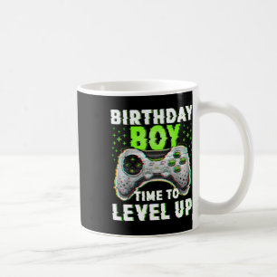 Birthday Boy Time To Level Up Video Games Gamer Bi Coffee Mug