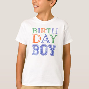Birthday Boy Typography T-Shirt