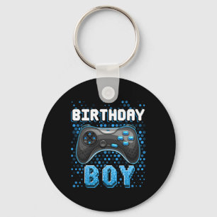 Birthday Boy Video Game Controller Birthday Gamer  Key Ring
