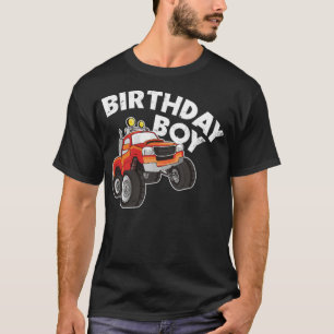 Birthday Boy Vintage Fire Monster Truck buddhist g T-Shirt
